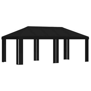 vidaXL Gazebo Cover 6 x 3 m Black Polyester 190