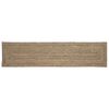 vidaXL Area Rugs Rectangular Natural and Black 60 x 300 cm Jute