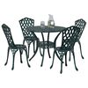 vidaXL Garden Dining Set 5 pcs Green Aluminium