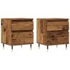 vidaXL Bedside Cabinets 2 pcs Old Wood 40x35x50 cm Engineered Wood