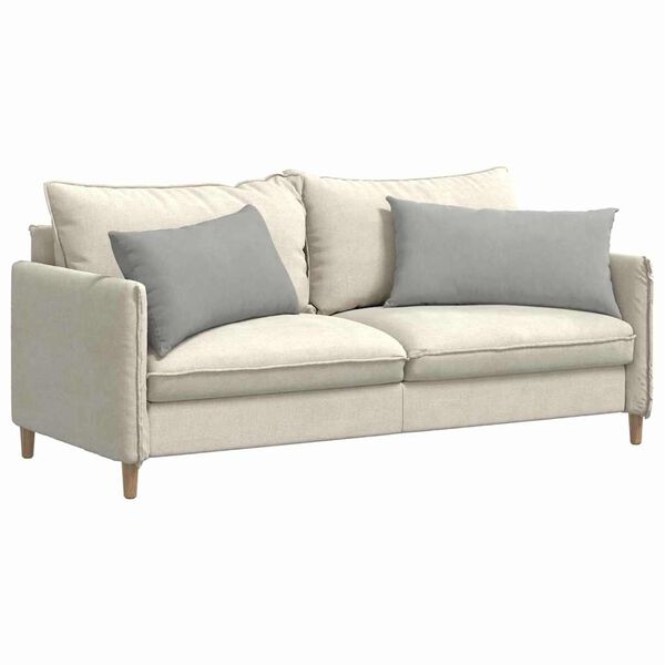 vidaXL Sofa Pillows 2 pcs Light Grey 80 x 40 cm Fabric