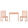 vidaXL 3 Piece Garden Bistro Set Solid Wood Douglas