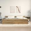vidaXL Bed Frame Artisan Oak 203 x 203 x 50 cm Engineered Wood