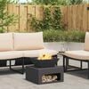 vidaXL Fire Pit Black 50 x 50 x 40 cm Steel