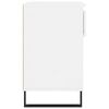 vidaXL Shoe Cabinet High Gloss White 70x36x60 cm Engineered Wood