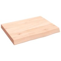 vidaXL Bathroom Countertop 40x30x(2-4) cm Untreated Solid Wood