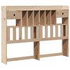 vidaXL Bookcase Bed without Mattress 150x200 cm King Size Solid Wood Pine