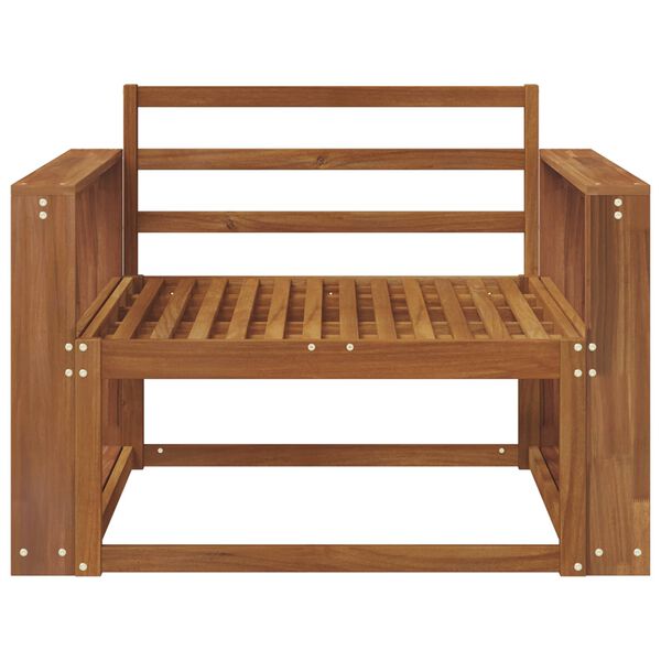 vidaXL Outdoor Middle Sofa Solid Acacia Wood Natural