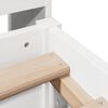 vidaXL Bookcase Bed without Mattress White 135x190 cm Double Solid Wood Pine