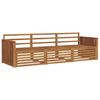 vidaXL Outdoor Sofa Set 3 pcs Natural Solid Acacia Wood