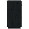 vidaXL Sideboard Black 34x40x75 cm Solid Wood Pine