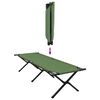 vidaXL Folding Camping Bed 2 pcs Green 193 x 69 x 45 cm Oxford fabric