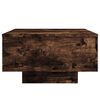 vidaXL Coffee Table with LED Lights Smoked Oak 55x55x31 cm