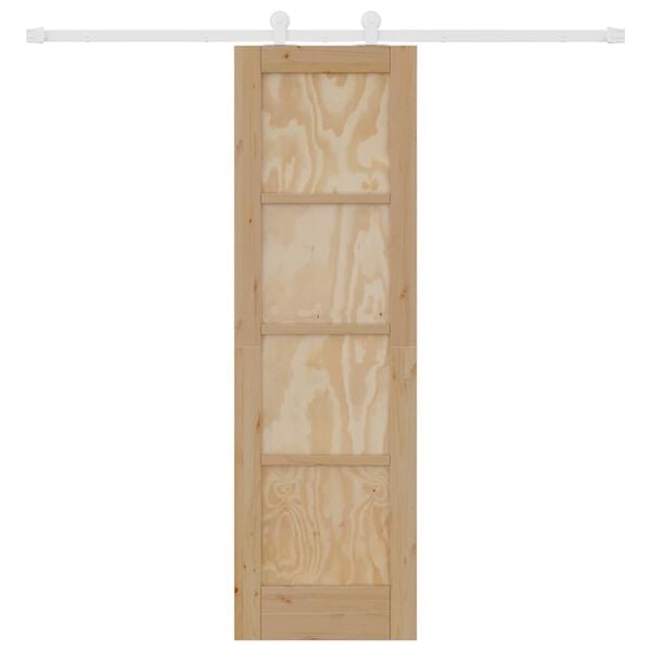 vidaXL Sliding Door ORKDAL Brown 61 x 198.5 cm Solid Pine Wood