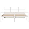 vidaXL Bookcase Bed without Mattress White 180x200 cm Super King Solid Wood Pine