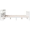 vidaXL Bed Frame without Mattress White 120x200 cm Solid Wood Pine