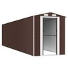 vidaXL Garden Shed Dark Brown 192x855x223 cm Galvanised Steel