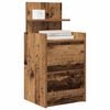 vidaXL Bedside Cabinets with 2 Drawers 2 pcs Old Wood 38x34x80 cm
