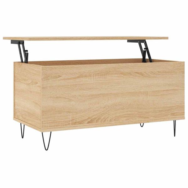 vidaXL Coffee Table Sonoma Oak 90x44.5x45 cm Engineered Wood