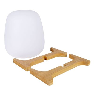 Bo-Camp LED Table Lamp Barnes White and Brown