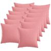 vidaXL Cushion Cover 12 pcs HEERLEN Pink 50 x 50 cm Fabric