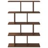 vidaXL Wall Cube Shelf 12 Compartments Brown Oak Engineered Wood