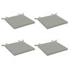 vidaXL 4-Piece Seat Cushions SOEST 4 pcs 100% Polyester Grey