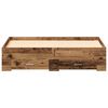 vidaXL Bed Frame with Drawer Old Wood 160 x 200 cm Engineered Wood
