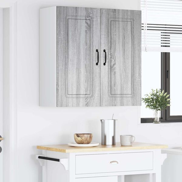 vidaXL Kitchen Cabinet with Storage Kalmar Grey Sonoma 80 x 31 x 80 cm
