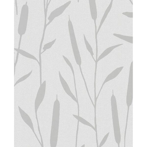 Noordwand Wallpaper Topchic Reed Plumes Metallic Grey