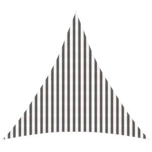 vidaXL Sunshade Sail Light Grey and White 4 x 4 x 4 m HDPE