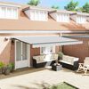vidaXL Awning Frame Manual Anthracite 500 x 300 cm Aluminium