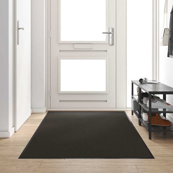 vidaXL Doormat Other Black 120 x 250 cm Polypropylene and vinyl