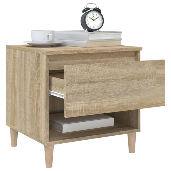 vidaXL Bedside Tables 2 pcs Sonoma Oak 50x46x50 Engineered Wood