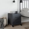 vidaXL Bedside Cabinet Anthracite 36x39x43.5 cm Steel