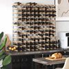 vidaXL Wine Rack for 120 Bottles Solid Pinewood
