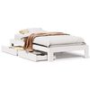 vidaXL Bed Frame without Mattress White 90x190 cm Solid Wood Pine