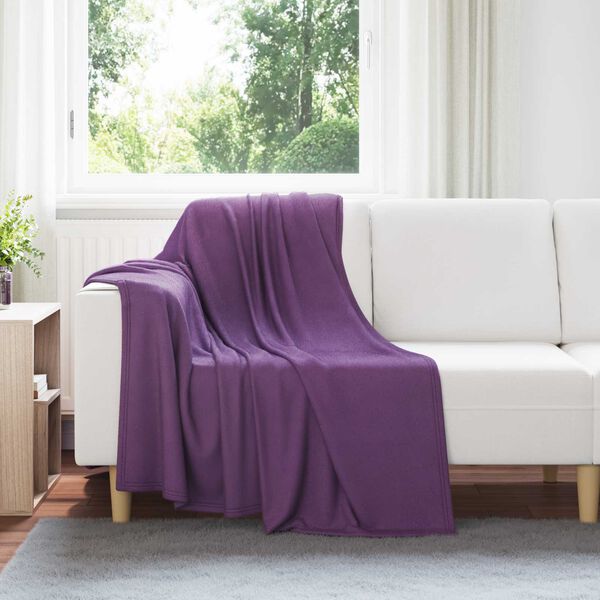 vidaXL Throw Blankets 6 pcs Purple 170 x 130 cm Fleece