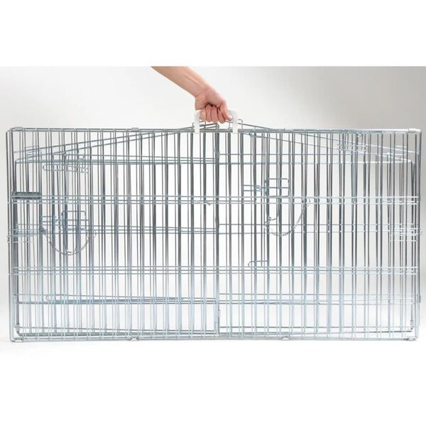 Kerbl Outdoor Pet Enclosure Easy Metal Silver 82845