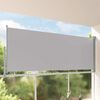 vidaXL Patio Retractable Side Awning 140 x 300 cm Grey
