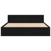 vidaXL Bed Frame with Headboard without Mattress Black 180x200 cm Super King