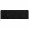 vidaXL TV Cabinet Set Wall-mounted 8 pcs Black Oak Engineered Wood