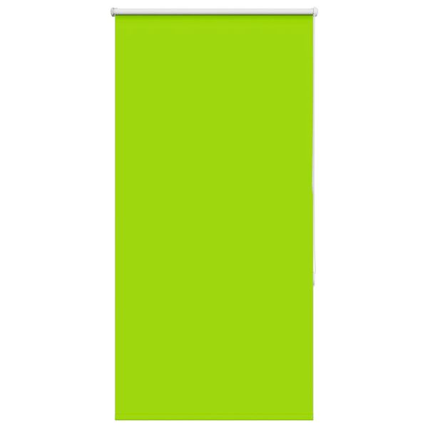 vidaXL Roller Blind Blackout Leaves Green 65x130 cm Fabric Width 60.7 cm Polyester