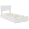 vidaXL Storage Bed with Headboard White 90 x 190 cm Engineered Wood