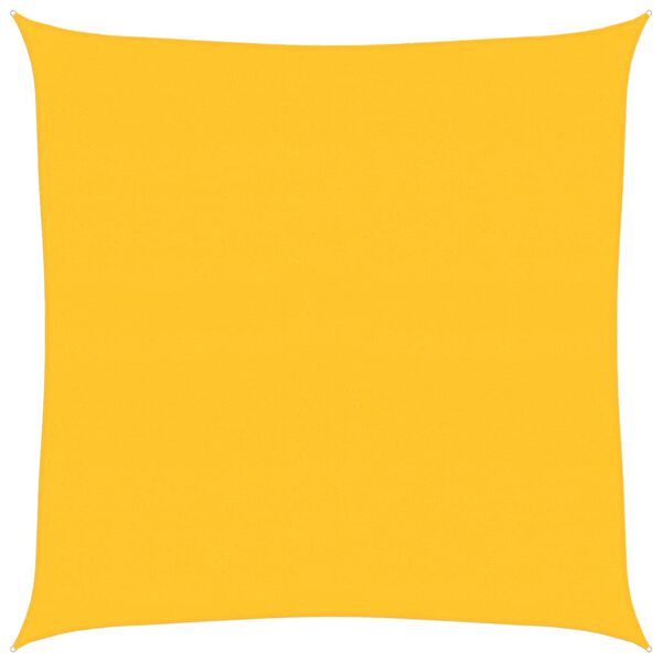 vidaXL Sunshade Sail 160 g/m&sup2; Square Yellow 4.5x4.5 m HDPE