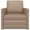 vidaXL Sofa Bed Cappuccino 74 x 77 x 81 cm Artificial Leather