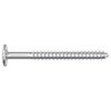 vidaXL Wood Screws 2 pcs Silver M6 x 70 mm Steel