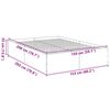 vidaXL Bed Frame without Mattress White 150x200 cm King Size