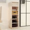 vidaXL Shoe Cabinet 30x34x105 cm Solid Wood Pine