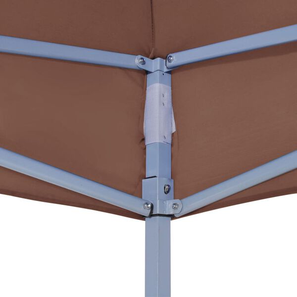 vidaXL Party Tent Roof 3x3 m Brown 270 g/m²